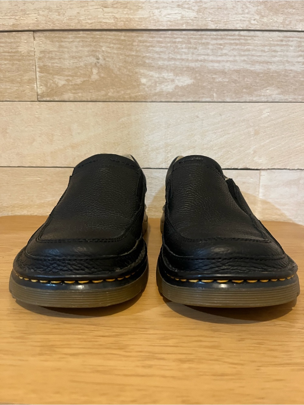Dr. Martens Black Leather Slip-On Loafers